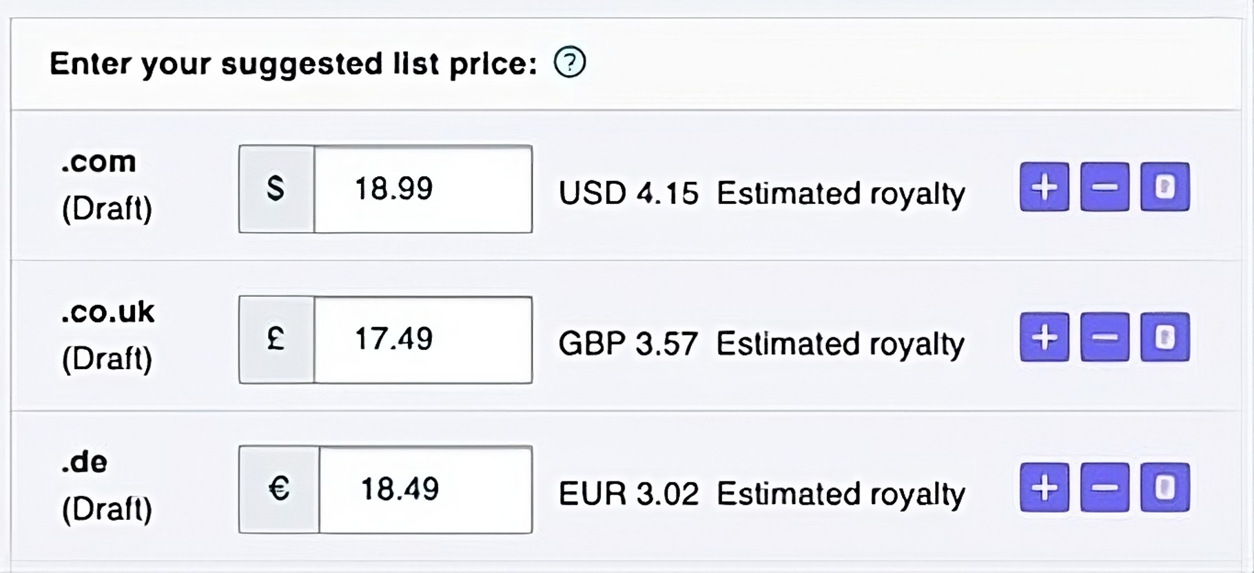setting prices